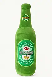 Brinquedo de Pelúcia em Formato de Garrafa de Cerveja 25 cm para Cães – Macio e Divertido