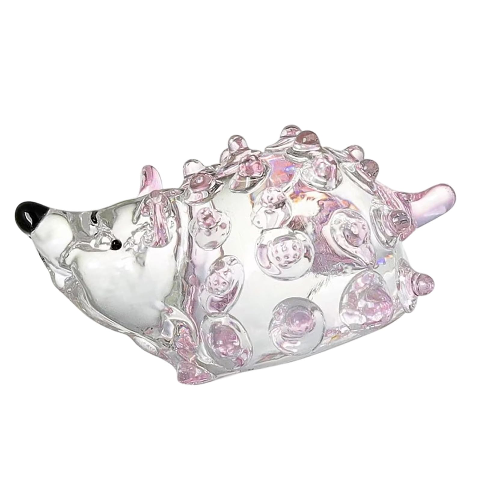 Miniature Glass Hedgehogs Animal Figurine Gifts for Women Valentine for Crystal Animal Decoration Crystal Sculpture