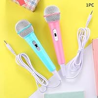 Vista 8 de EKDJKK Micrófono con cable, micrófono dinámico portátil con cable Jack de 0.138 in, ligero, sin batería, máquina de canto para el hogar, micrófono