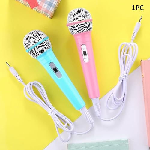 Miniatura 8 de EKDJKK Micrófono con cable, micrófono dinámico portátil con cable Jack de 0.138 in, ligero, sin batería, máquina de canto para el hogar, micrófono