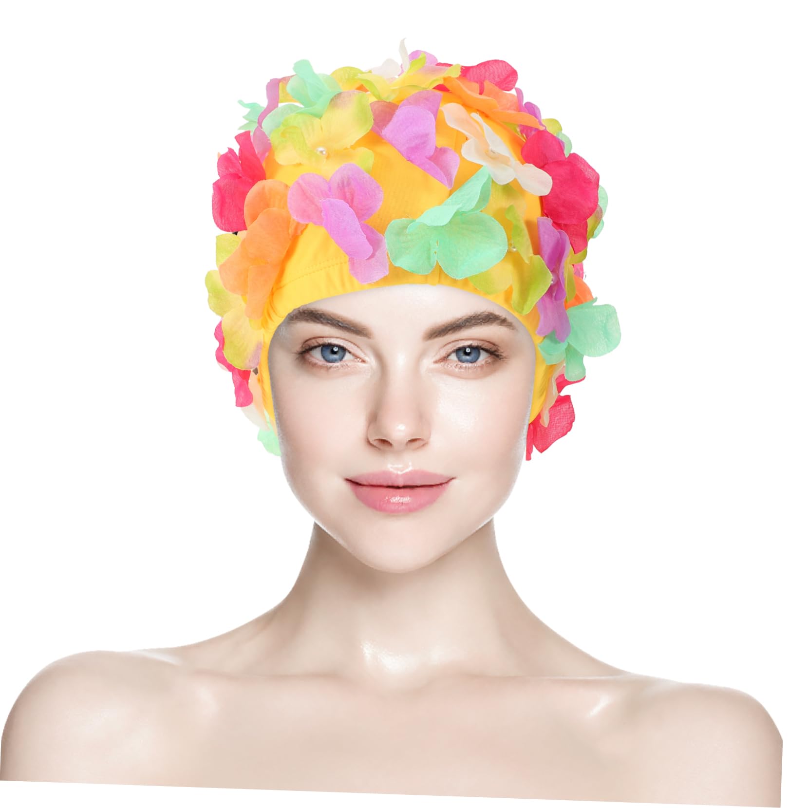 Toddmomy Gorro de natación Gorro de baño Baños Accesorios de baño Tapa Pelo de Sombrero de natación paraca Gorro de Piscina Sombreros para Nadar Gorras de natación elásticas Nylon
