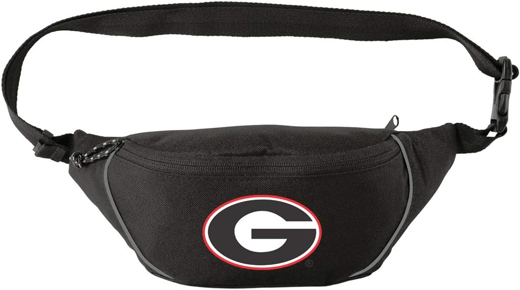 University of Georgia Waist Bag Georgia Bulldogs Hip Pack for Men or Women for Walking Workout Traveling Running Hiking Cycling