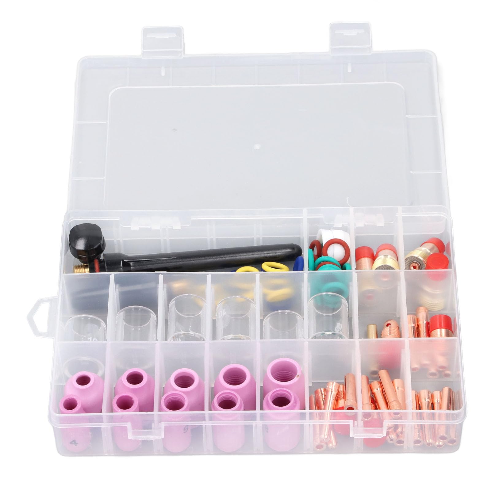 Zunate 81Pcs Argon TIG Saldatura Consumabili Torcia Kit