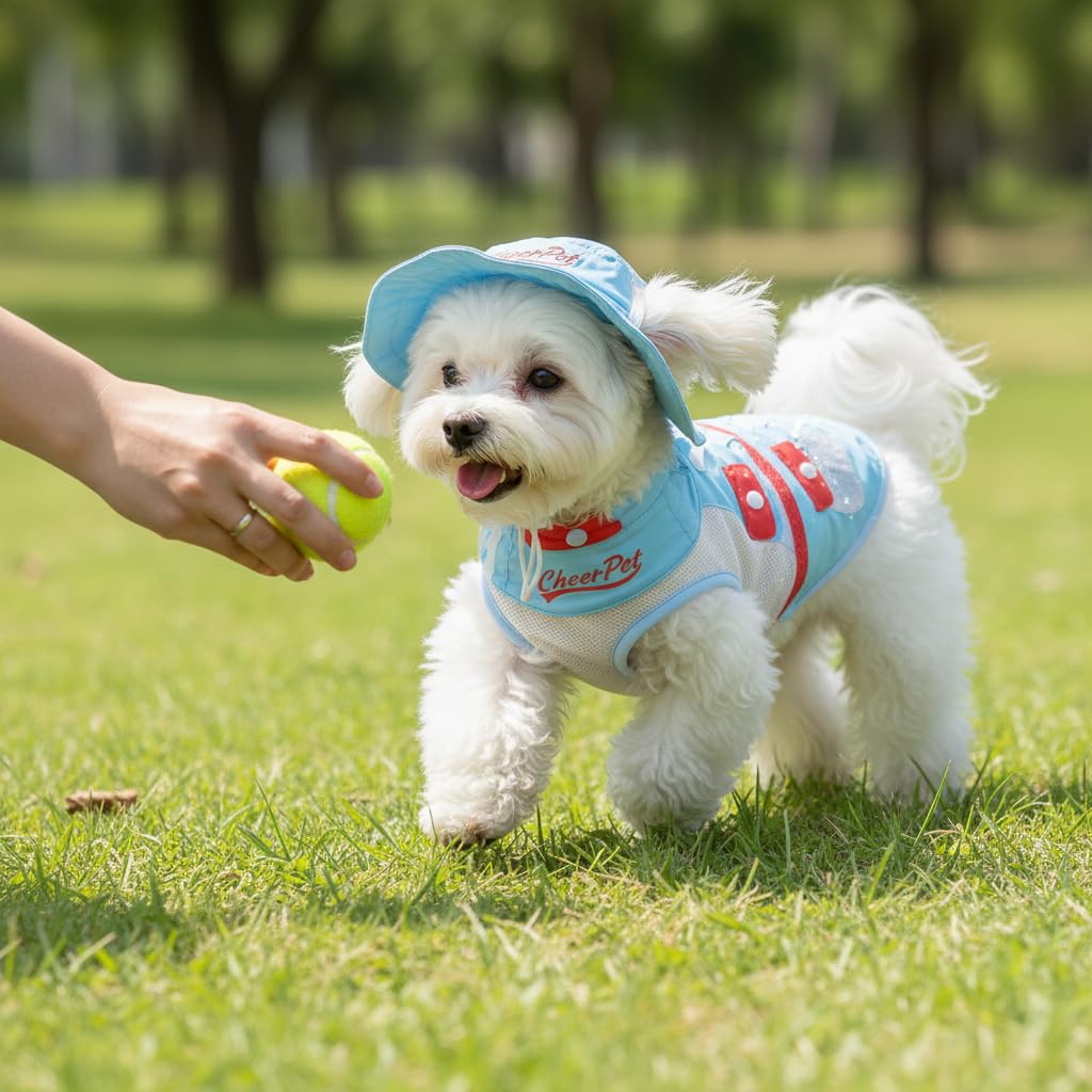 Vêtement Rafraîchissant Chien, Style 1 | Tissu respirant, résistant aux éclaboussures, doublure fraîche, gilet, protection 50+, pour le confort, pour animaux
