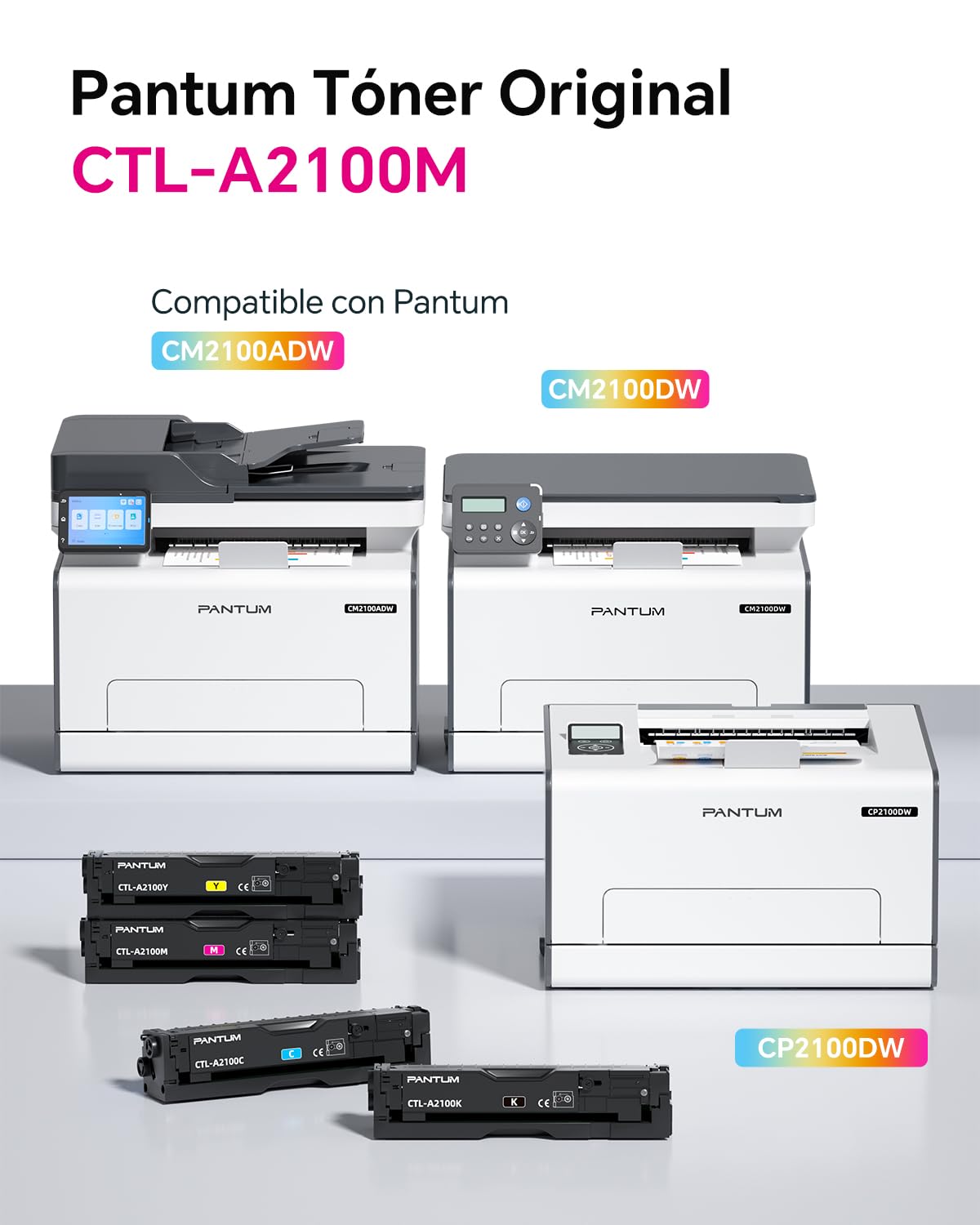 PANTUM CTL-A2100M Original Cartucho de Toner, Capacidad 1000 páginas | compatible con impresora láser a color CP2100DW CM2100DW CM2100ADW