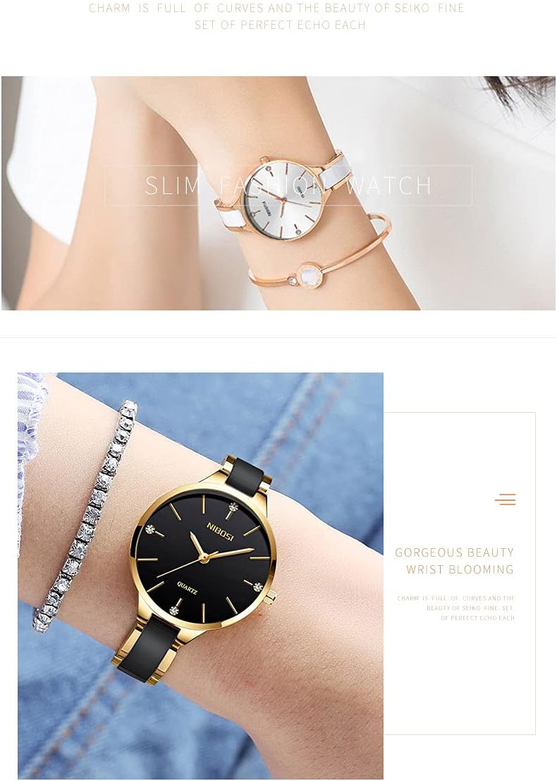 NIBOSI Women Watches Rose Gold Fashion Ladies Female Dress Luxury Simple Waterproof Stainless Girls Wife Gifts Wrist Watch - Image 7