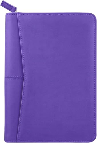 Miniatura 11 de Portafolio Junior Padfolio con bloc de escritura de 5 x 8, carpeta organizadora de negocios A5, estuche de combinación multifunción para Negro