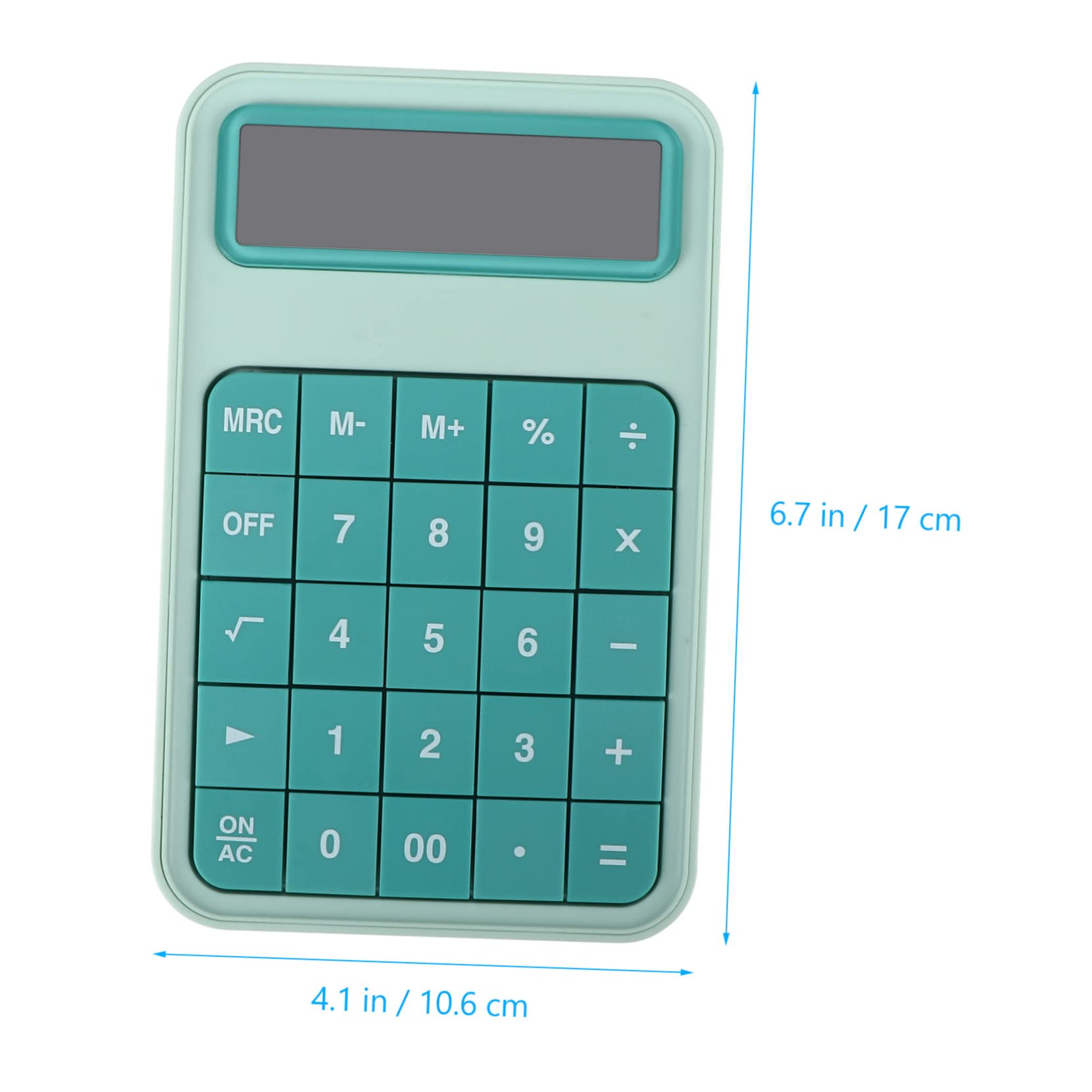 Calculadora de Oficina 12 Dígitos Pantalla LCD Grande Verde