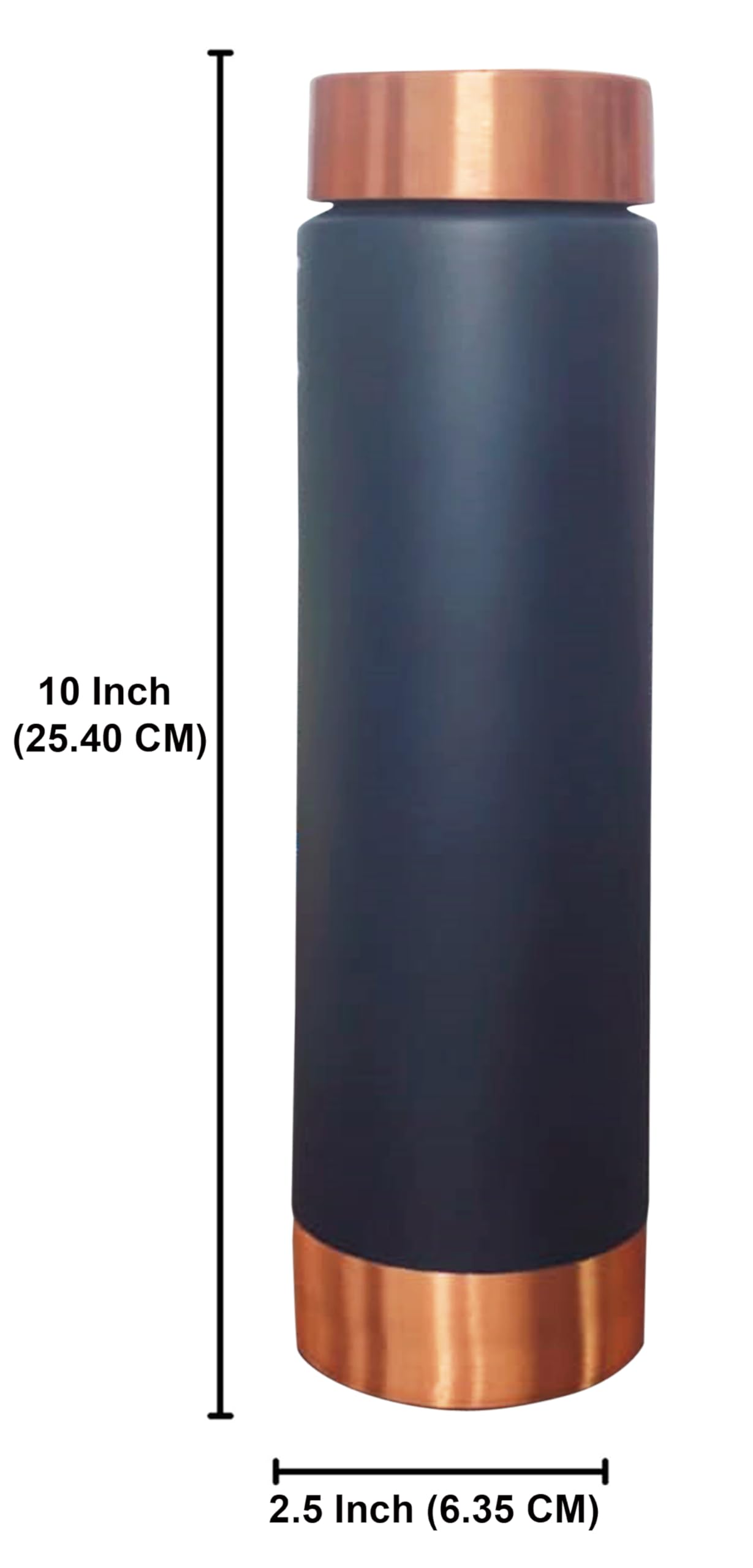 2Er-Set Bleistift-Kupferflaschen 25 Oz/750 ML Kupfergefäß Zum Trinken Auslaufsichere Flasche Sportwasserflasche Für Yoga Und Reisen