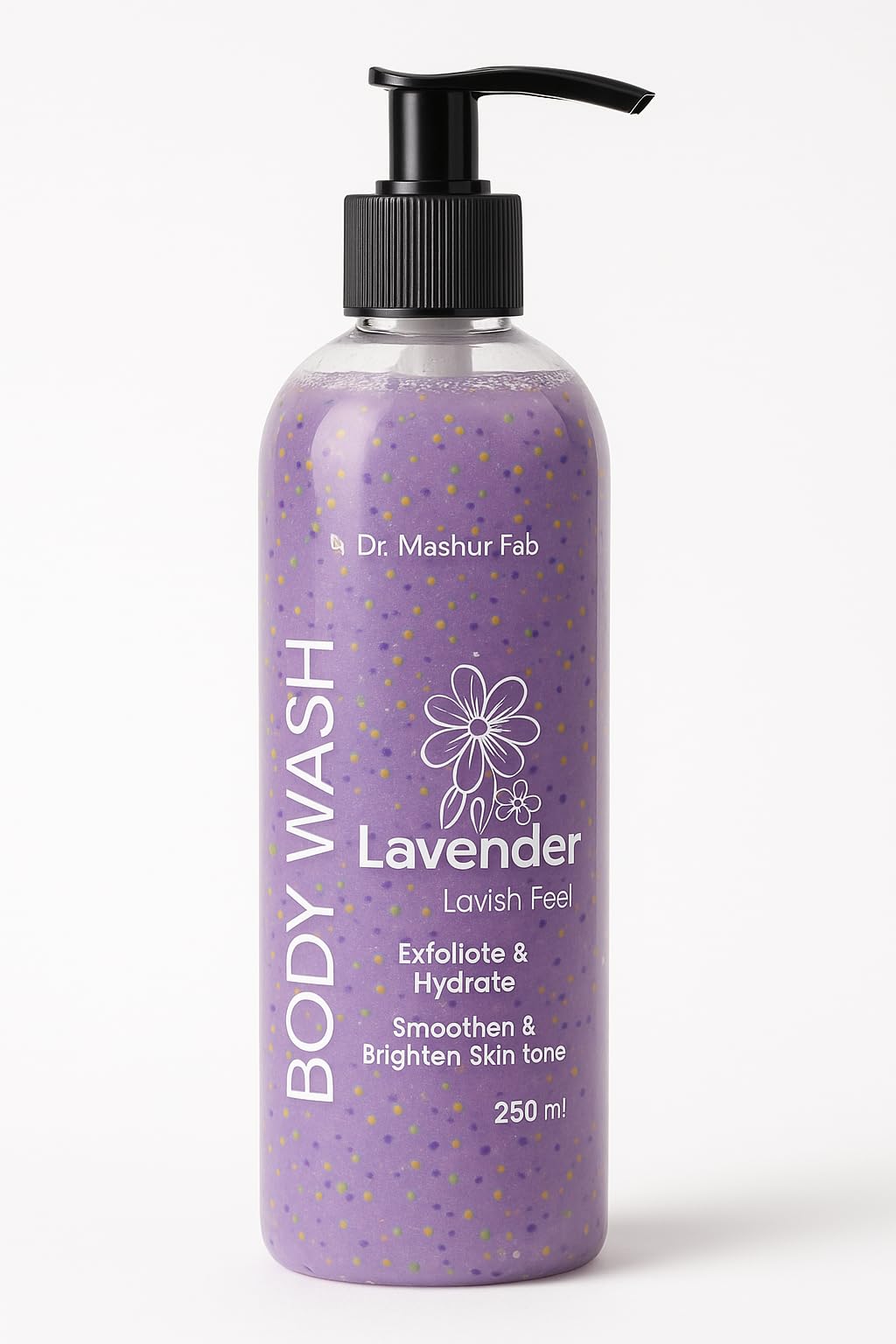 MASHUR FAB ody Wash – Refreshing Citrus Cleanse, Brightening & Hydrating Shower Gel – 250 ml (1, LAVENDER)