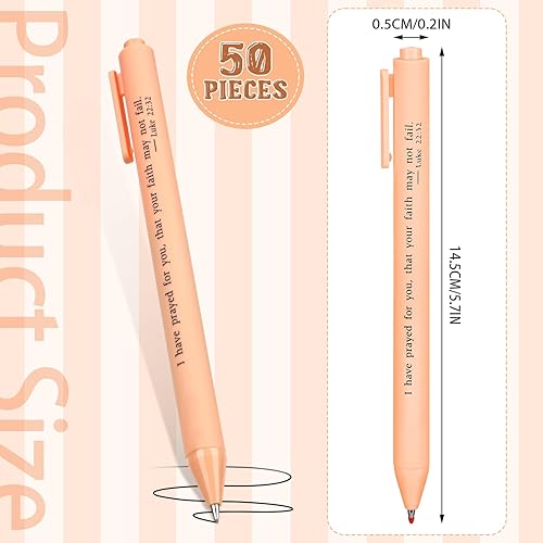 Miniatura 2 de Cholemy 50 bolígrafos de versículo bíblico, regalos cristianos a granel para mujeres, herramientas de escritura con citas inspiradoras, bolígrafo