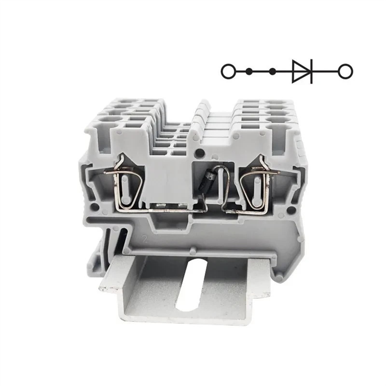 Diode Spring Terminal Block 2.5mm² Wire 10Pcs 1N4007 1A/1200V ST 2.5/STTB 2.5-DT ST2.5-TW/QU-DT DIN Rail Connector(ST 2.5-TW-DT)