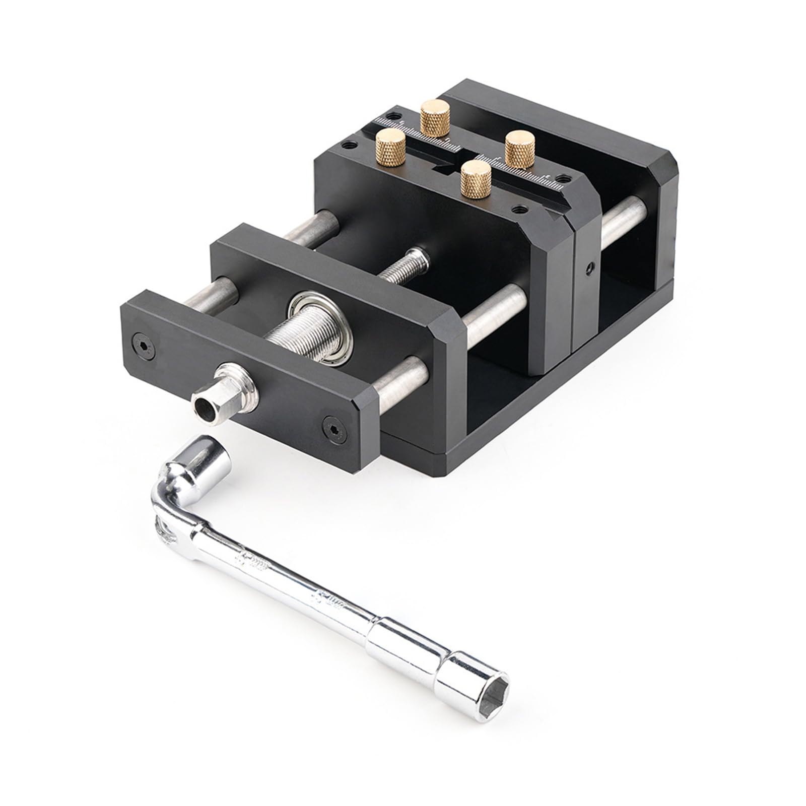 Aluminum Benches Vise Selves Centering Vise for Woodworking Projects Light Weight Portable Design Small Fixtures Bench Centering
