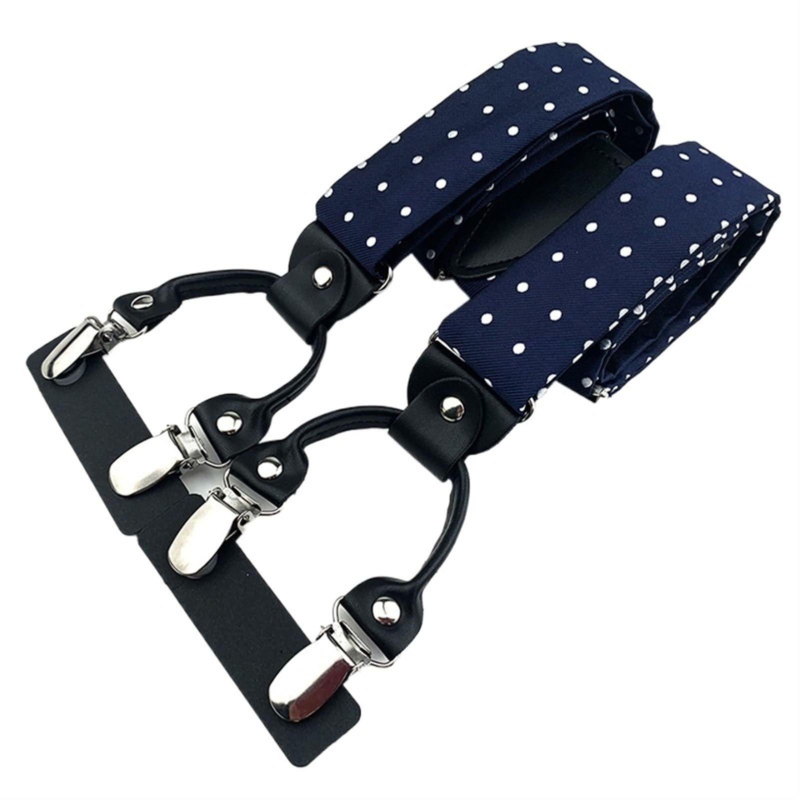 ERICAT Bretelles hommes femmes adulte cuir Y dos réglable élastique pantalon bretelles sangles ceinture fête de mariage (Color : BD-A23)