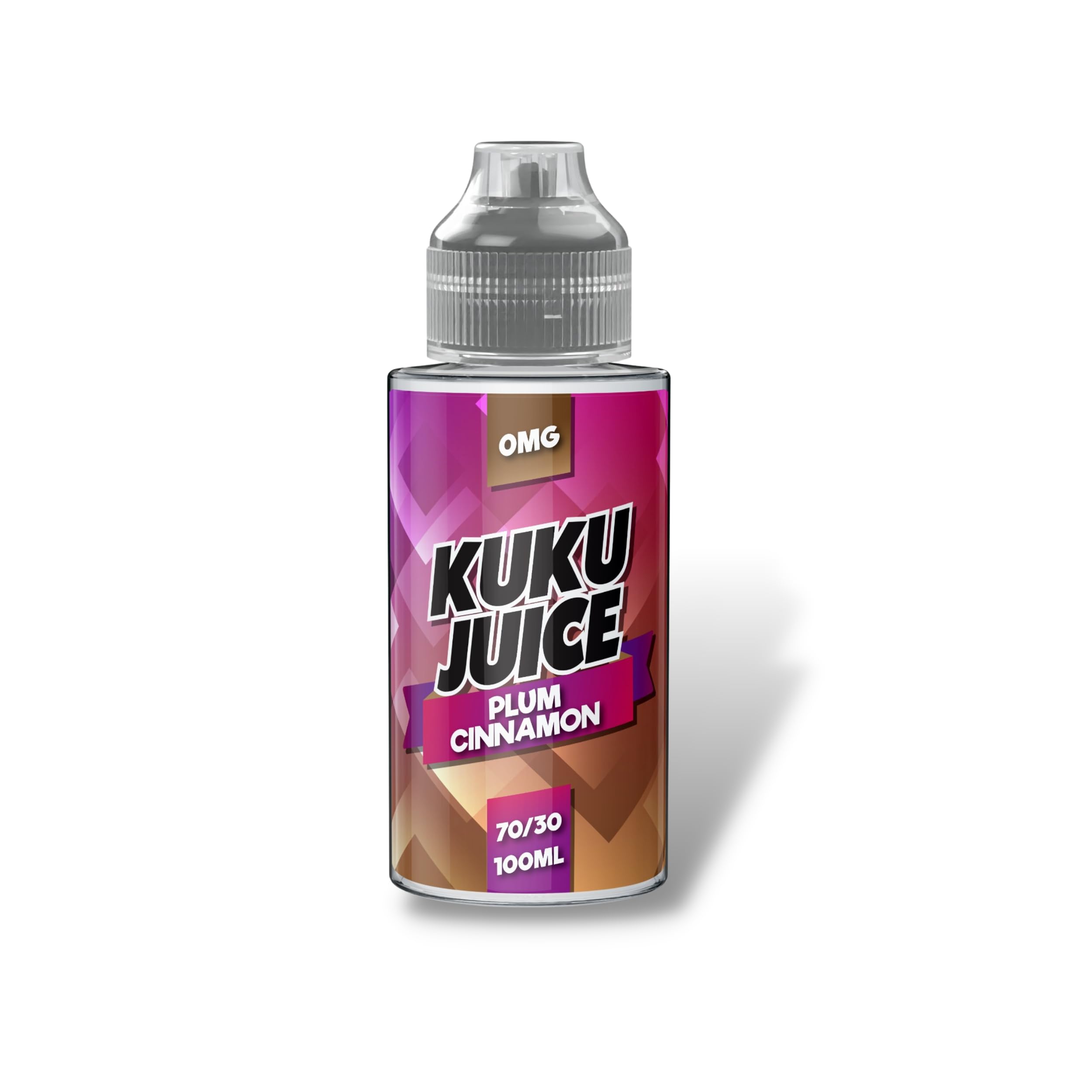 E-Liquid Plum Cinnamon vape liquid - Crafted with a 70VG/30PG vape juice blend - 100ml Short Fill