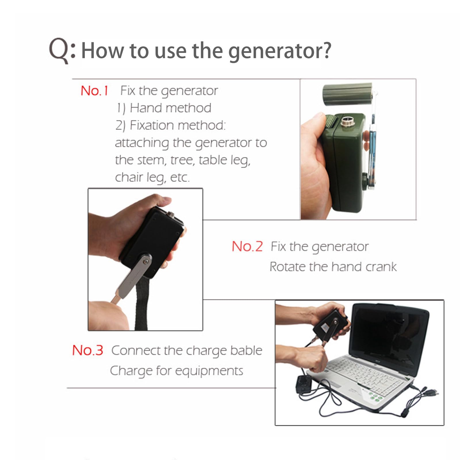 30 W Generador Energia Portatil USB Mini Generador Apto para Apagones, Camping Y Energía Fuera De La Red Eléctrica Regulador De CC para Generador Ecológico