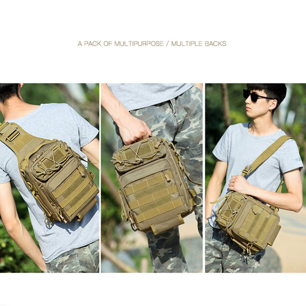 Borsa per attrezzatura da pesca Borsa da stoccaggio zaino borsa per attrezzi da esterno resistente all'acqua con supporto per canna impermeabile