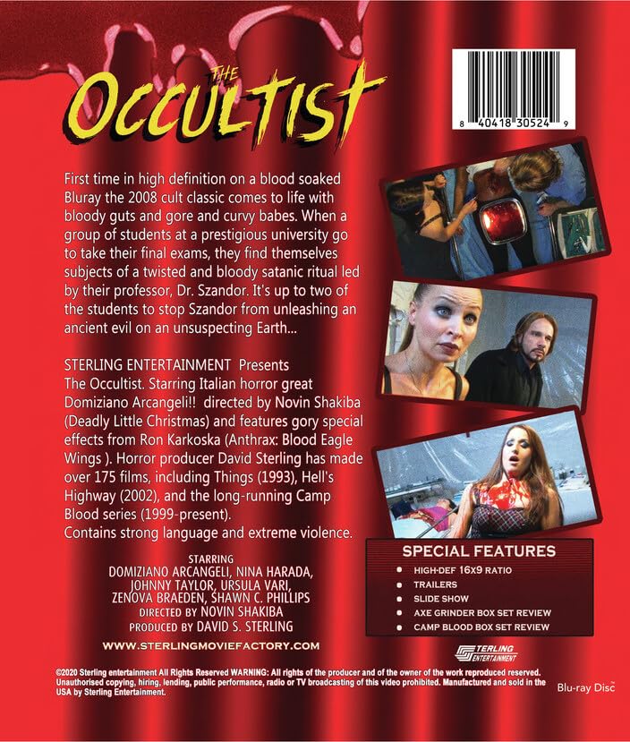 The Occultist Blu-ray Película de Terror en Formato Físico Original 2