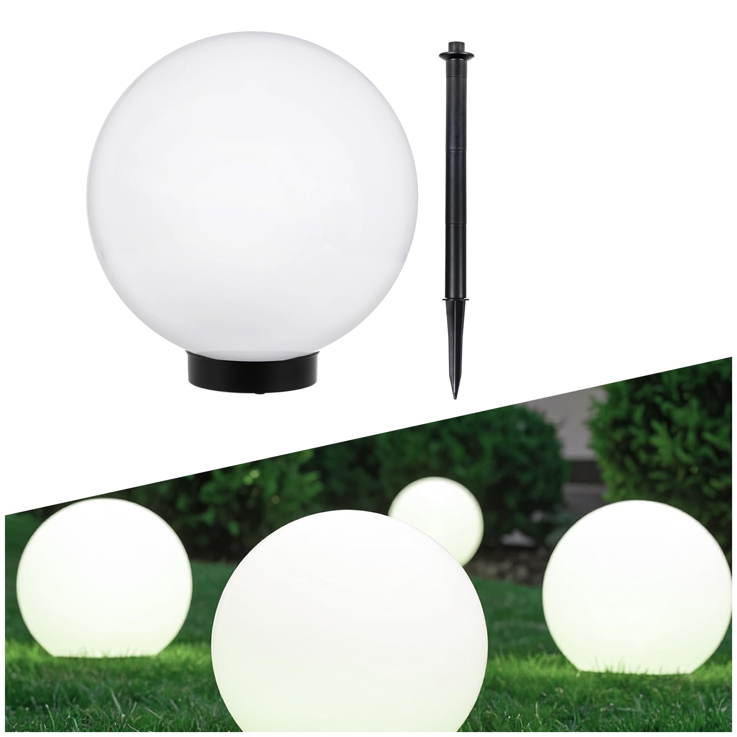 Green Blue Jardín Solar LED Lámpara de pie LED (blanco, 1 unidad - 25cm)