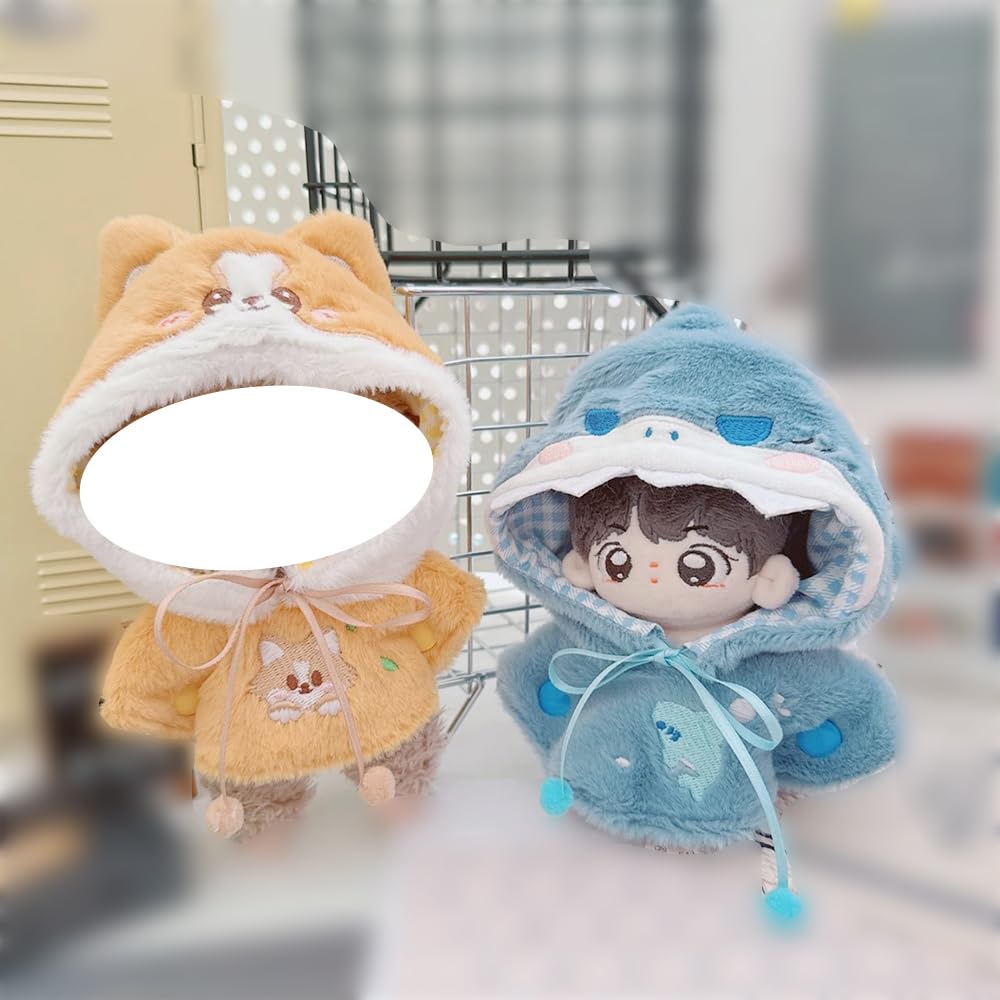 Amazon.com: niannyyhouse 10cm-15cm Plush Doll Clothes Shark Puppy