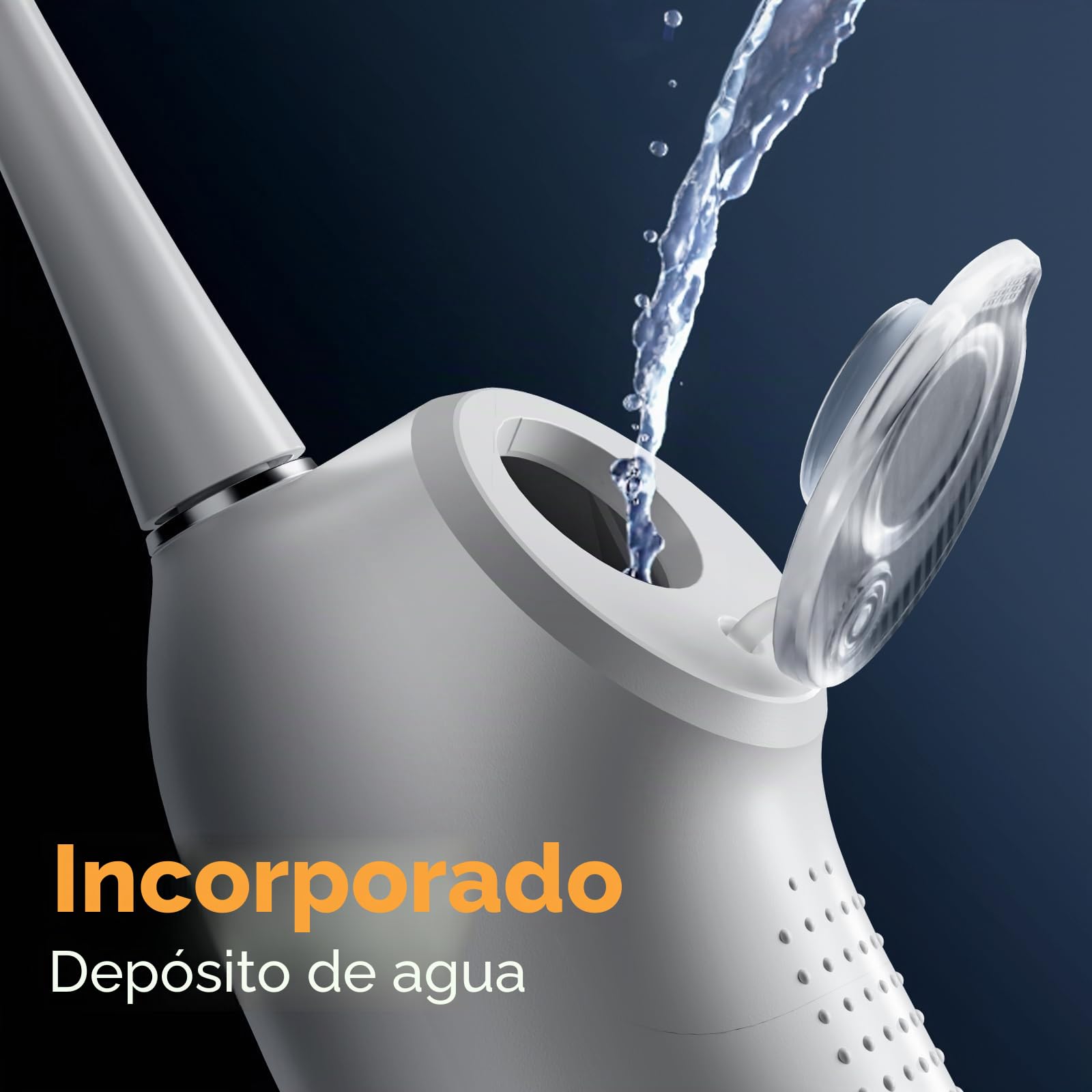 SOOCAS Neos - Cepillo de dientes eléctrico con hilo dental inalámbrico, 2 en 1, combo de cepillo dental y hilo dental para adultos, tanque de agua integrado, efecto de limpieza 40X, 6 ajustes