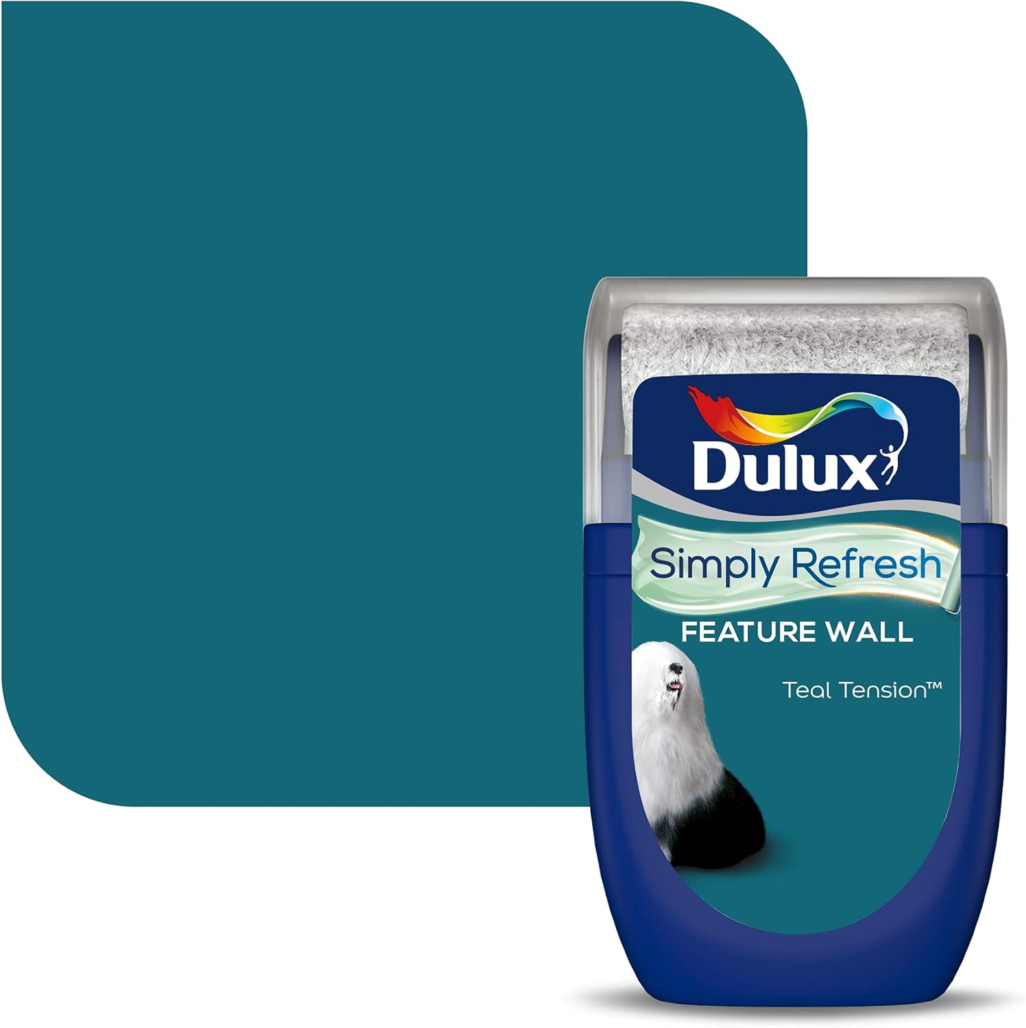 Dulux 5569263 Simply Refresh Feature Wall Matt Emulsion Paint, Teal