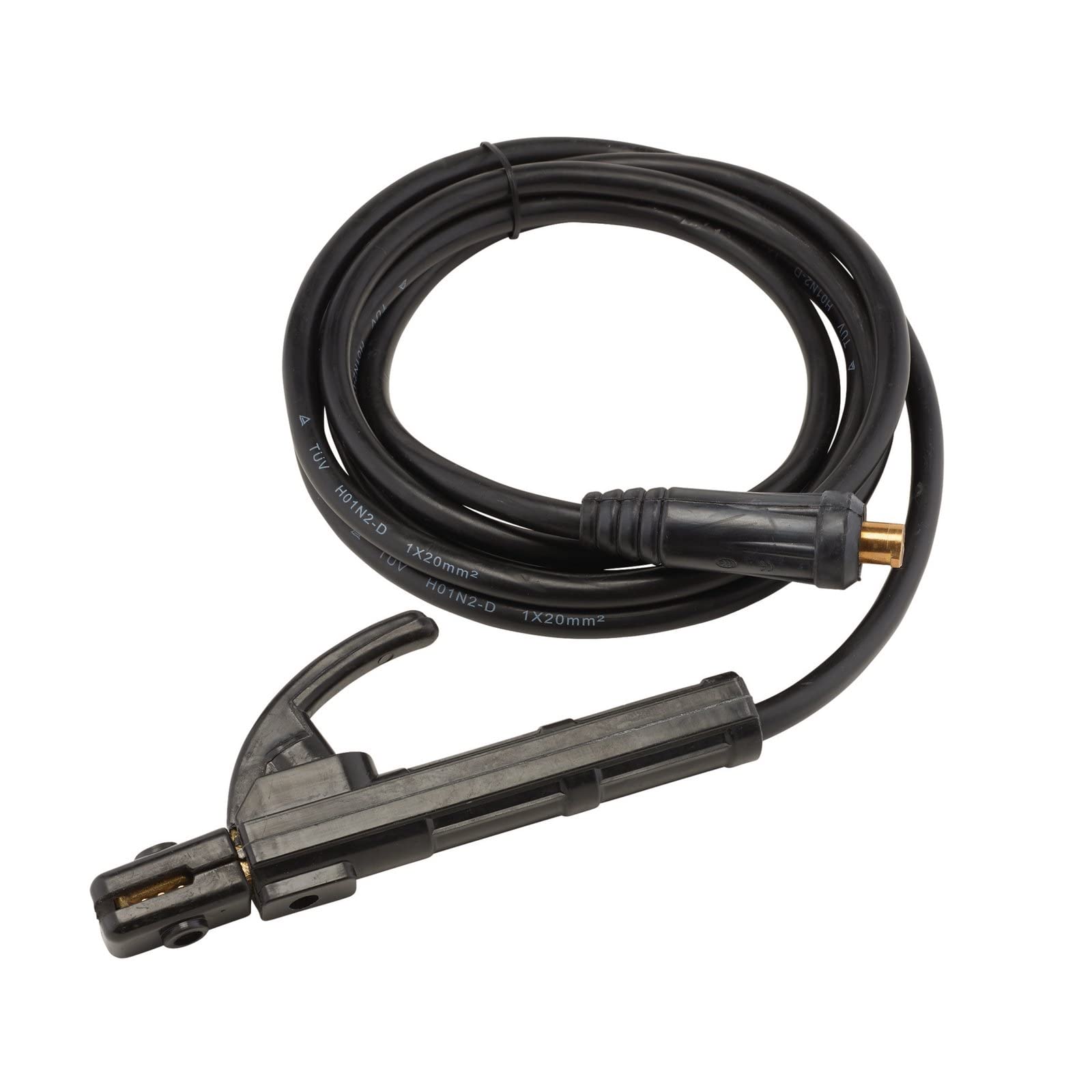 Pince porte-électrode MMA 200 A Draper avec câble souple 3 m et connecteur rapide type Dinse