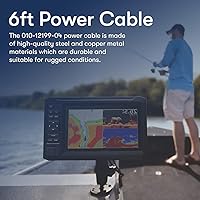 Vista 7 de Cable de alimentación/datos actualizado 010-12199-04 compatible con Garmin EchoMAP y Striker Series Fishfinder, cable de alimentación de 6 pies