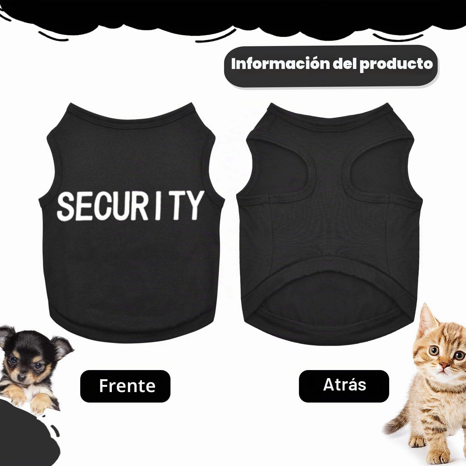 Juego de 4 Prendas para Chihuahua - Ropa para Perros pequeños y Masculinos, diseño de Taza de té, Yorkshire, Primavera - Camisas de Seguridad para Mascotas - Ropa Suave para
