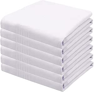 URAQT Fazzoletti Da Uoo, 12 Pz Fazzoletti Tessuto 100% Cotone - Foto 2