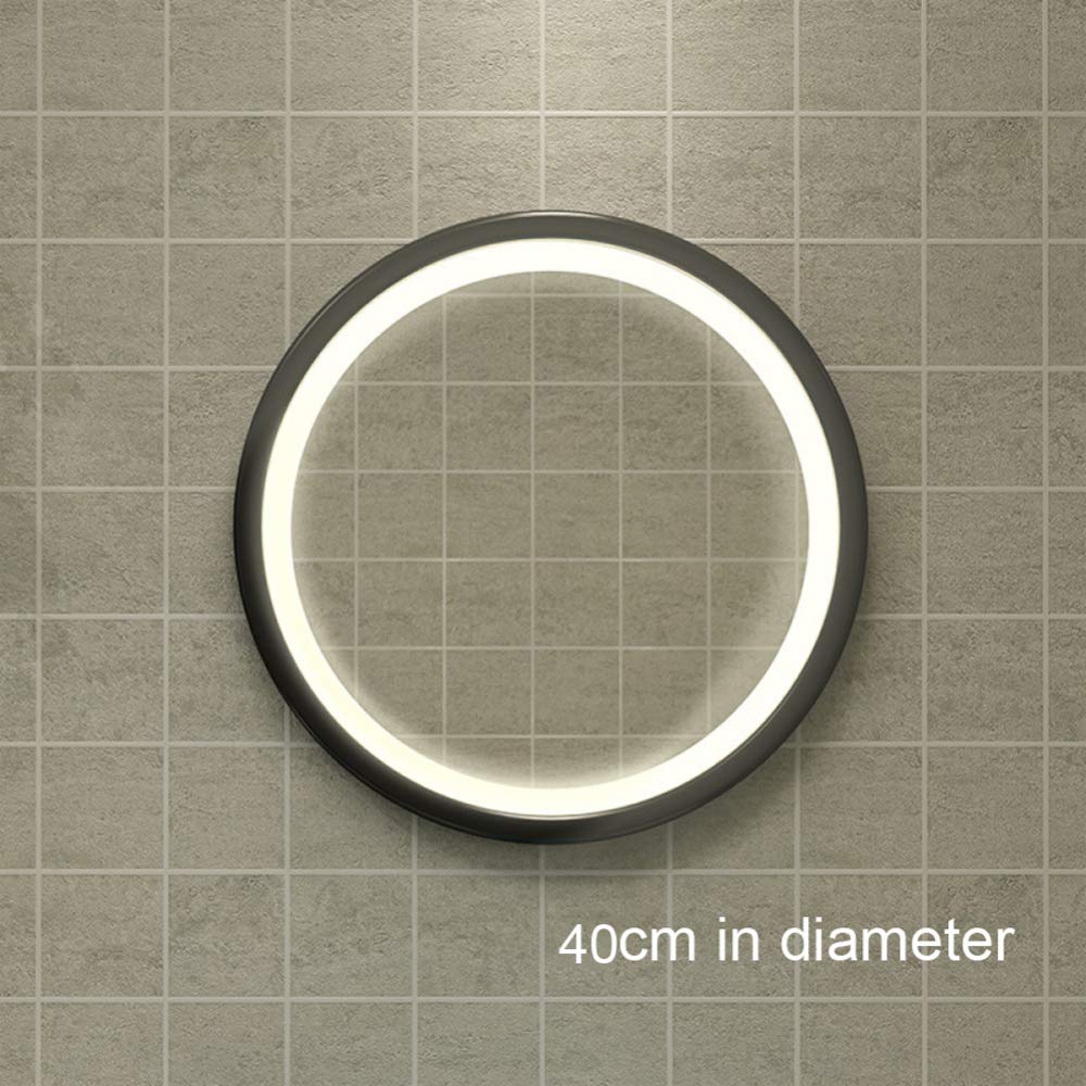 Espejo De Maquillaje Redondo Minimalista Exquisito De Hierro Forjado Espejo De Belleza Espejo De Maquillaje Para El Hogar Montado En La Pared Adecuado Para Cualquier Estilo De Hogar Moderno.,Gold1