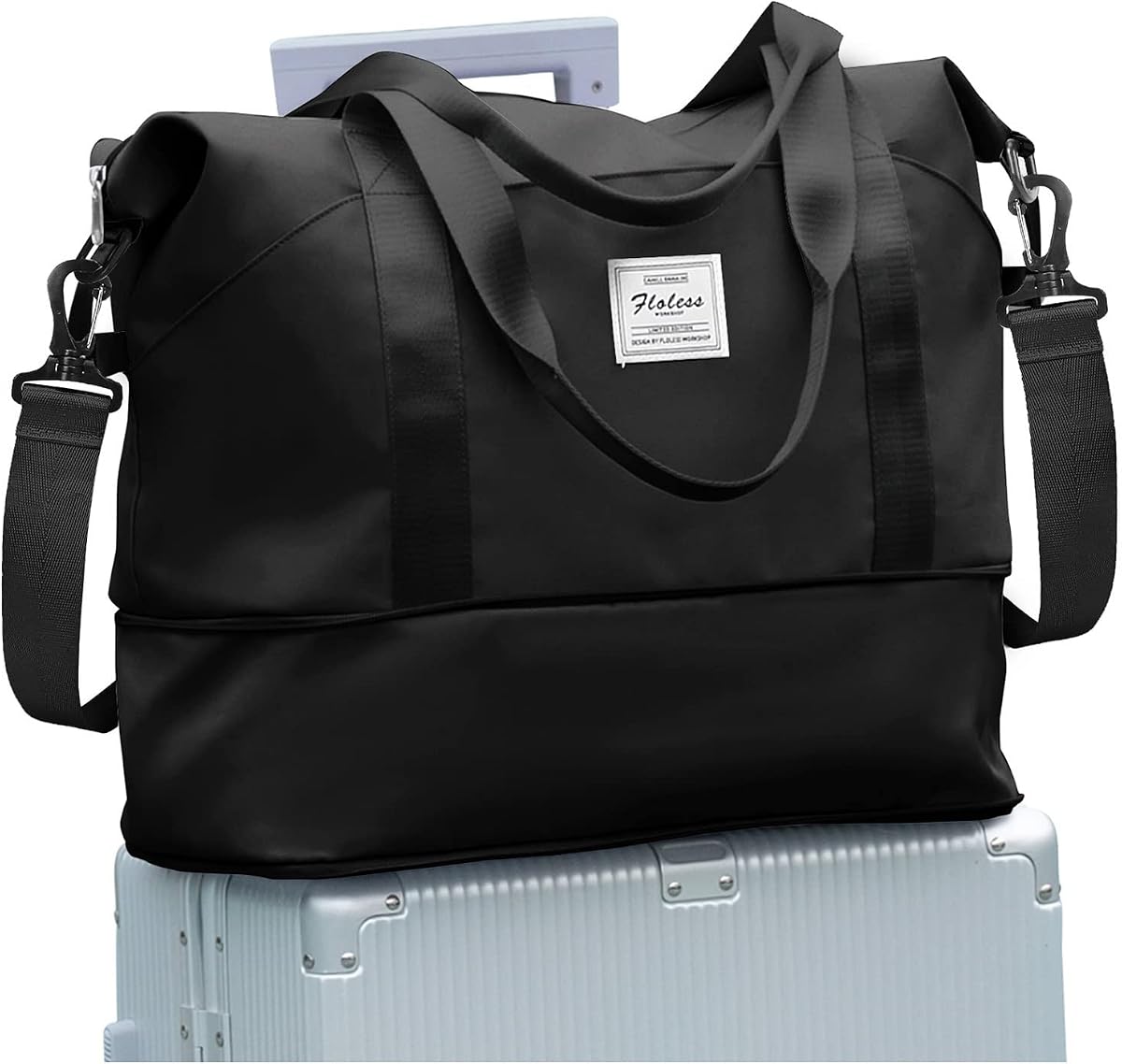 Bolso de viaje, bolso deportivo para gimnasio, bolso de hombro para el fin de semana, bolso de noche para mujer