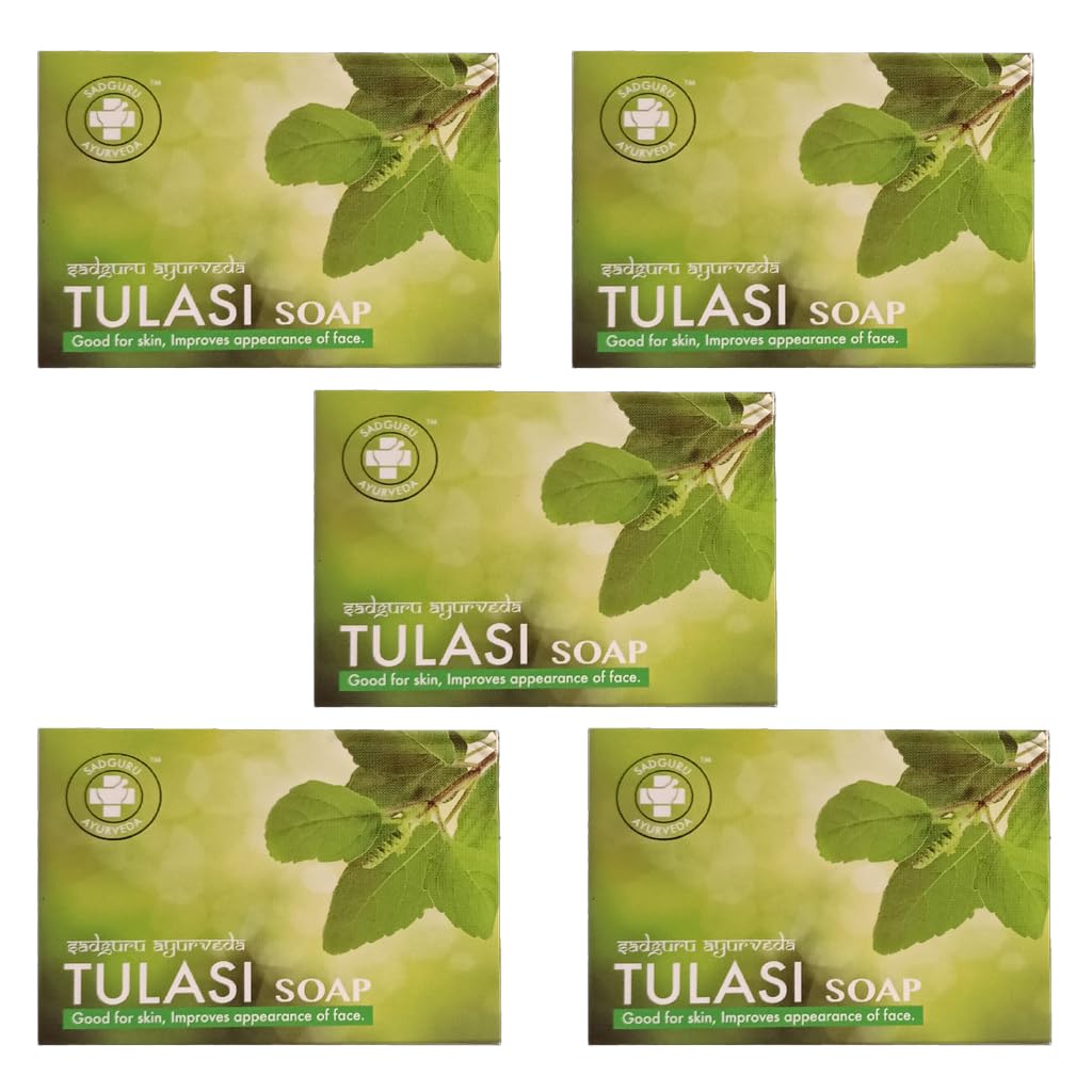 SADGURU AYURVEDA - SOAPS PACK OF 5 (Thulasi)