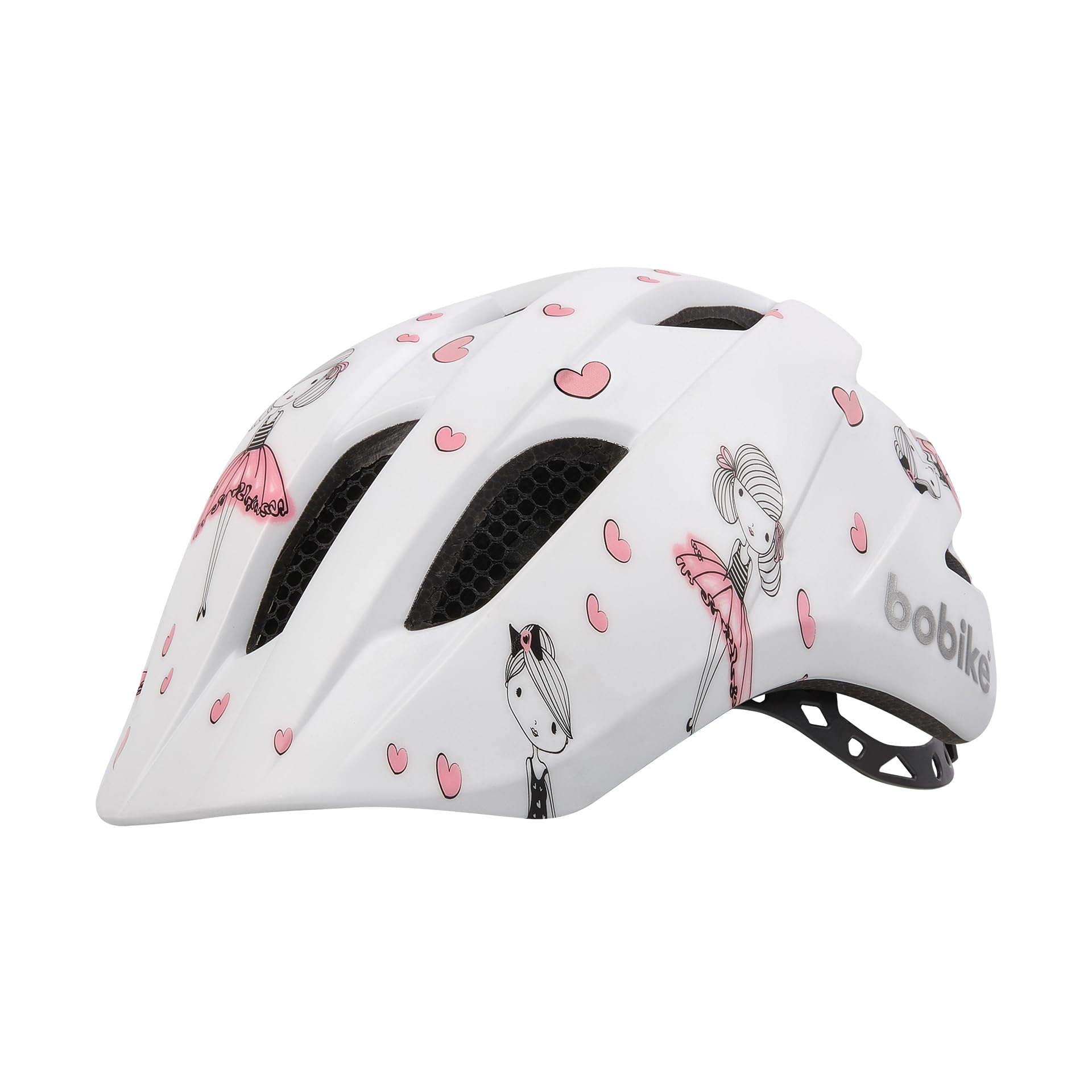 Bobike Casque Kids Plus 8742000006 – Casque Vélo Bébé et Tout-Petit, Multisport avec 11 Aérations, Bandes Réfléchissantes, Moustiquaire, Ajustement Réglable, XS, 2–3 Ans, 46–52 cm, Ballerine