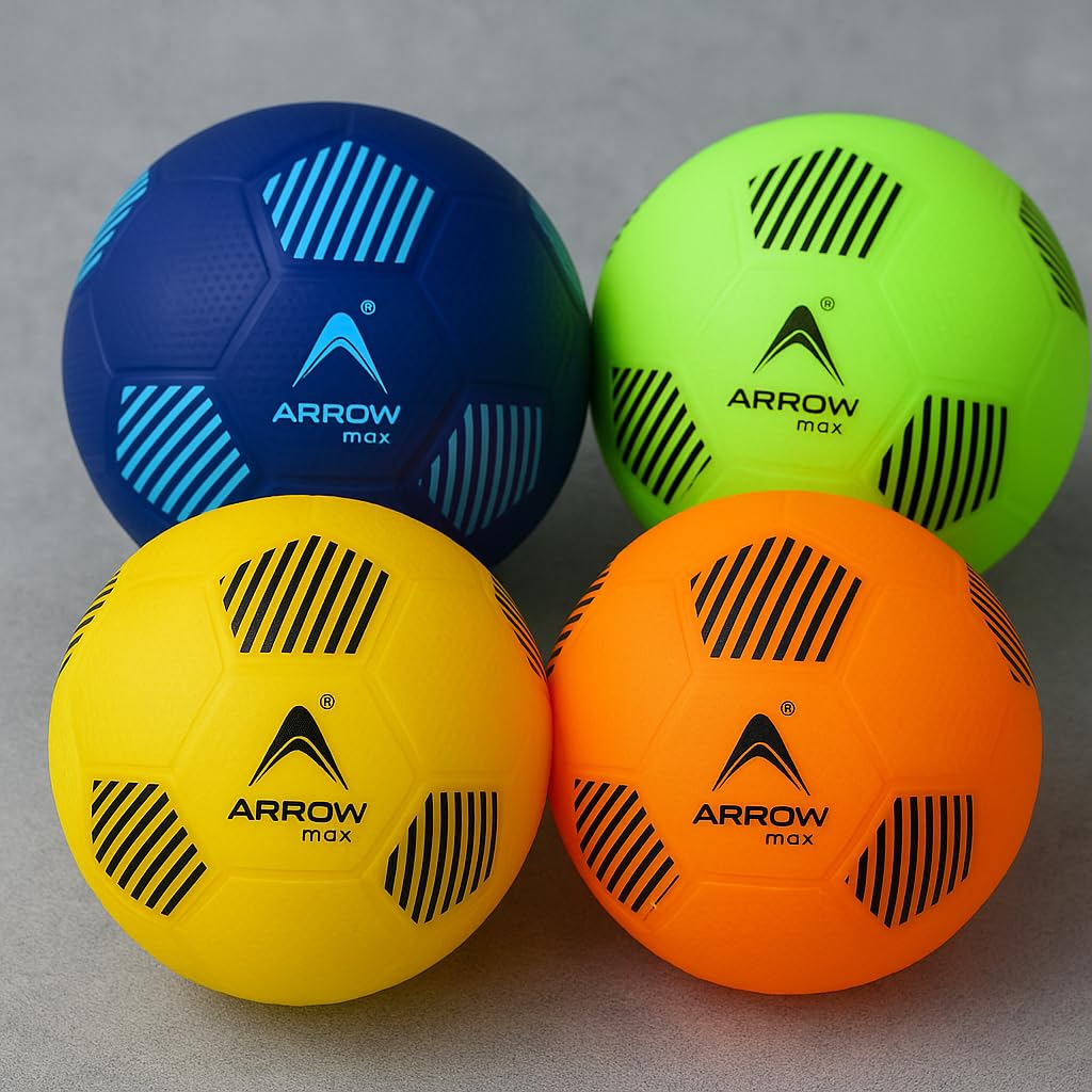 ArrowMax Homeplay Synthetic Football for Kids Size 3 – Indoor & Outdoor Durable Rubber Ball with Textured Grip – Perfect for Backyard, Garden & Home Play-Pack of 2 pcs-image-46