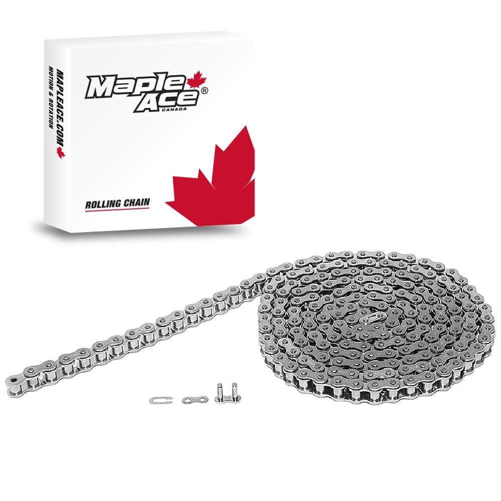 MAPLE ACE #41 SS Stainless Steel Roller Chain 10 Feet Plus Connecting Master Link