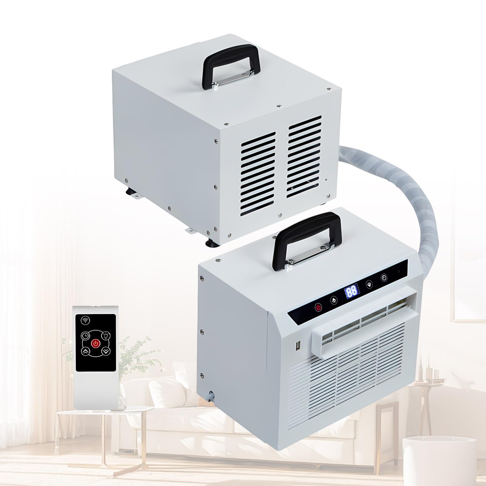 Quiet Portable AC 3000 BTU, Compressor Powered Air Conditioner