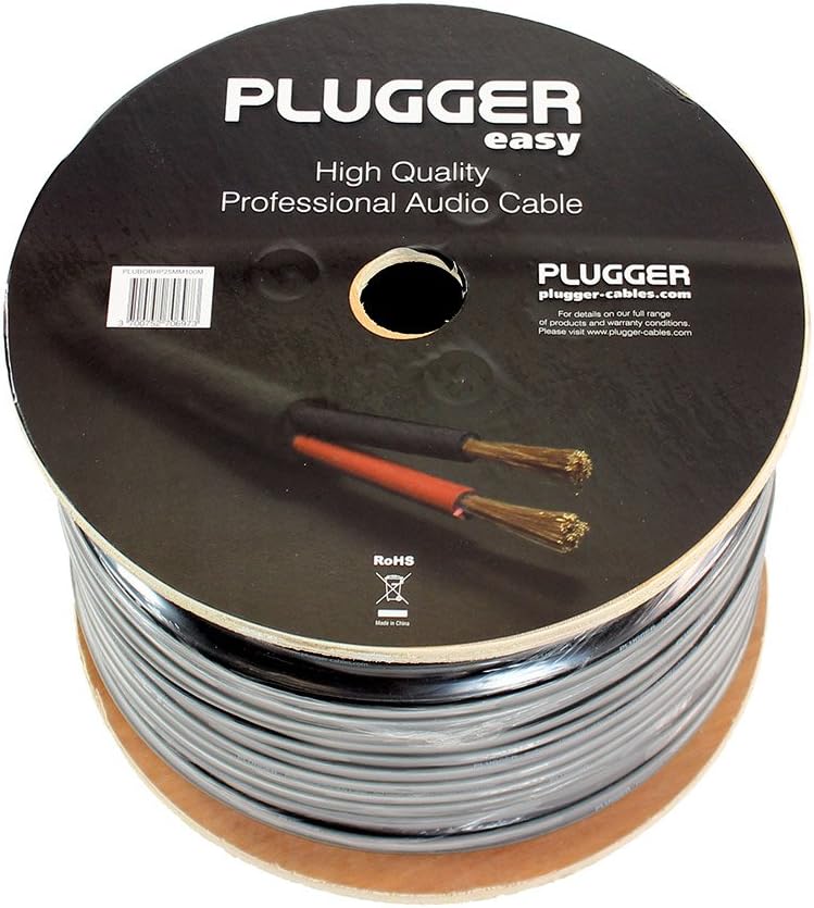 Plugger HP Cable 2 x 2.5 mm²/100 m Black