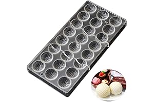Golf Ball Candy Mold - Small, Polycarbonate, Creates Golf Ball Shaped Candies