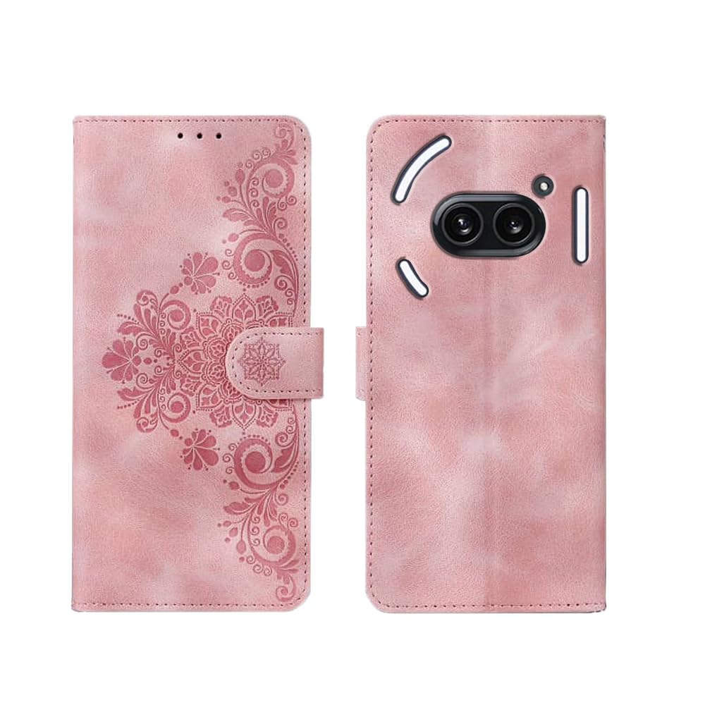 Pinaaki Enterprises Nothing Phone 2a 5G Flip Cover | Card Pockets Wallet & Stand | Flip Cover for Nothing Phone 2a 5G - Floral Mandala Pink (B0CXYBM683) Amazon Price History, Amazon Price Tracker