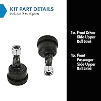 Vista 213 de TRQ, junta de rótula inferior delantera para el lado del conductor y del acompañante