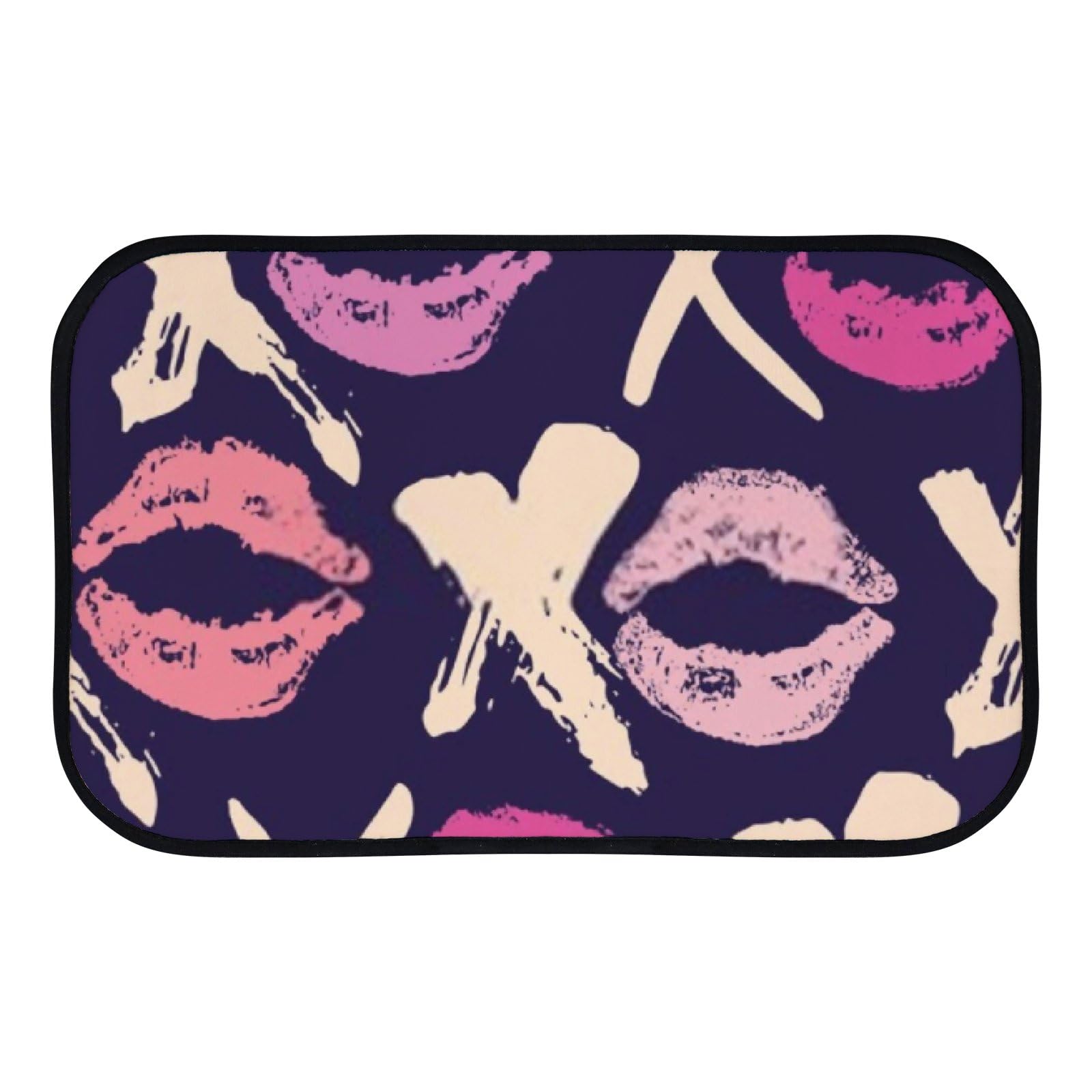 Nuansexi Bathroom Rugs Brush Lettering Grunge Floor Mats Non Slip Bathmat Doormat Tub Mat Coral Velvet Absorbent Entrance Carpet Mats Machine Washable Bedroom Decor