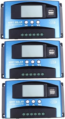Toddmomy 3pcs Portable Power Station Solar Controller Cargador De Baterias Recargables Charge Controller Solar Charge Module Solar Charge Battery