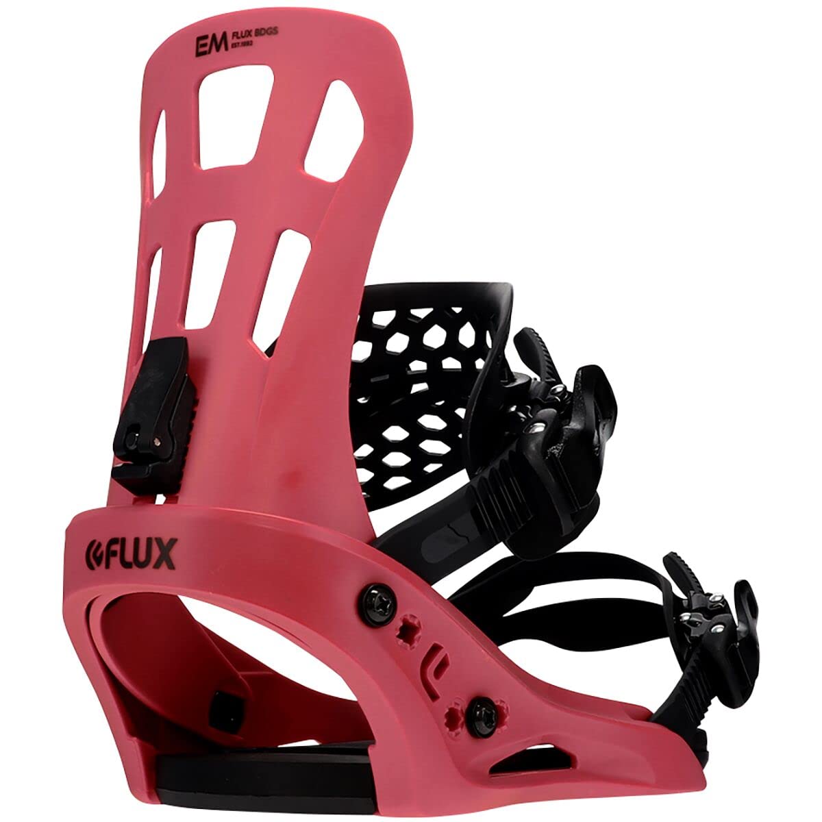 Flux EM Snowboard Bindings (Red, Medium) - 2022