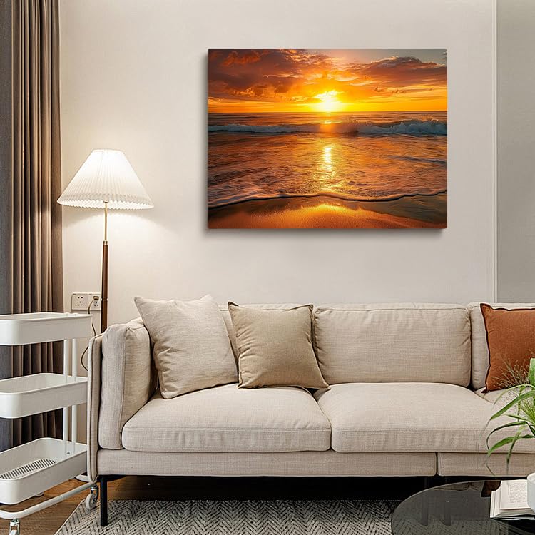Amazon.com: Generic Ocean Sunrise Wall Decorated Tropical Sea View