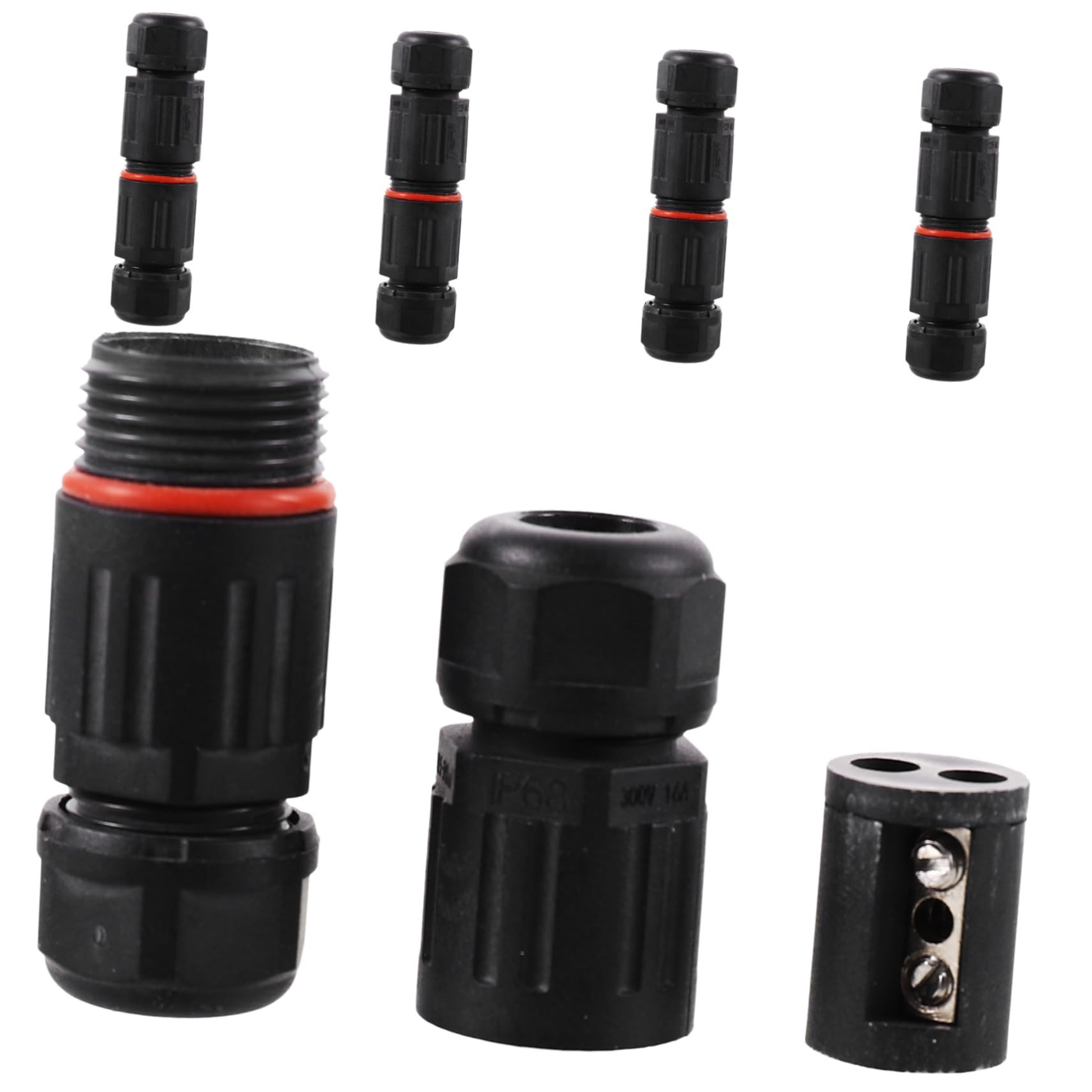 Alipis 4 Sätze Wasserdichter Kabelverbinder Für Außenbereich Professionelle Kabelverschraubung Für Led Lichter Straßenbeleuchtung Tunnelbeleuchtung Mm² Bis Mm² 5 Stück * 4