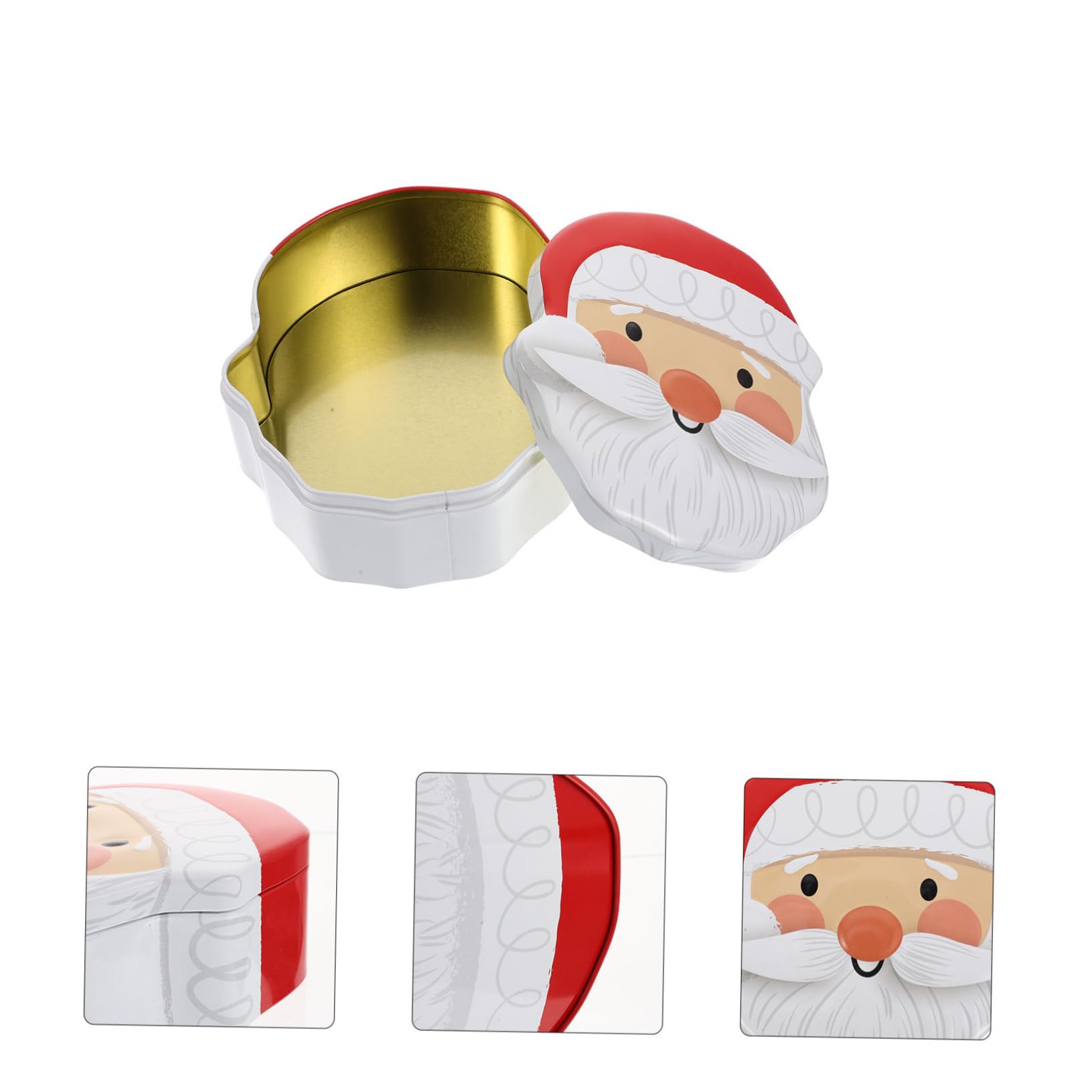 PRETYZOOM Scatola Da 4 Pezzi Scatola di caramelle natalizie per bambini contenitore per alimenti ermetico scatole per dolci natalizi scatole dolci natale confetti regali