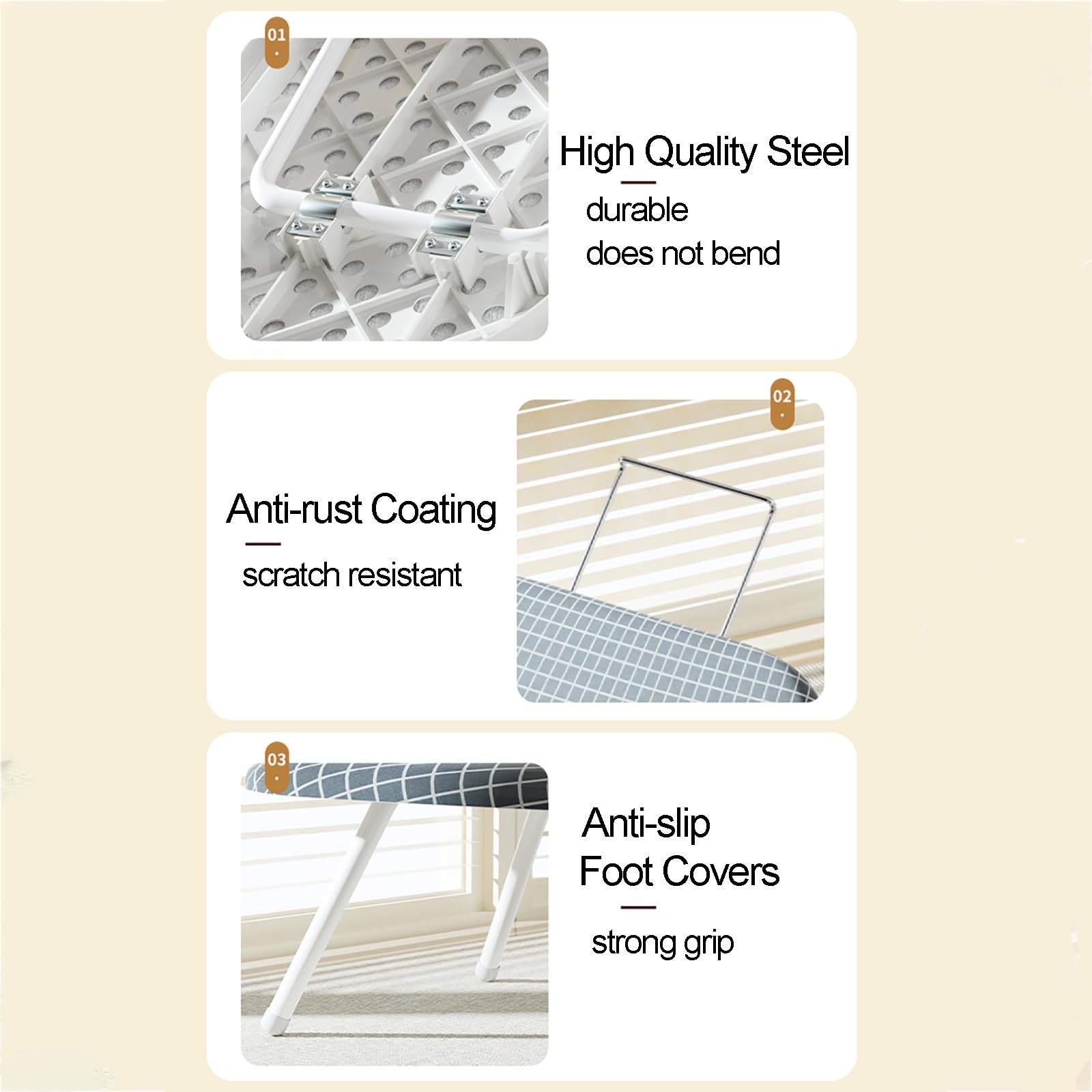 Tabla De Planchar De Mesa con Soporte para Plancha, Tabla De Planchar PortáTil con Funda Y Almohadilla, Tabla De Planchar Plegable Compacta Que Ahorra Espacio para ArtíCulos del Hogar, Dormitorio (Co