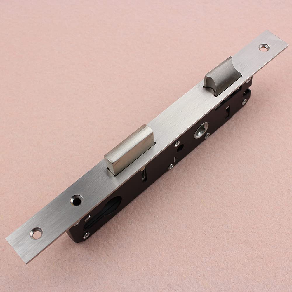 Serratura Porta Raccordi for porte d'ingresso di sicurezza in acciaio scorrevoli con telaio for serrature da infilare nere(20mm)