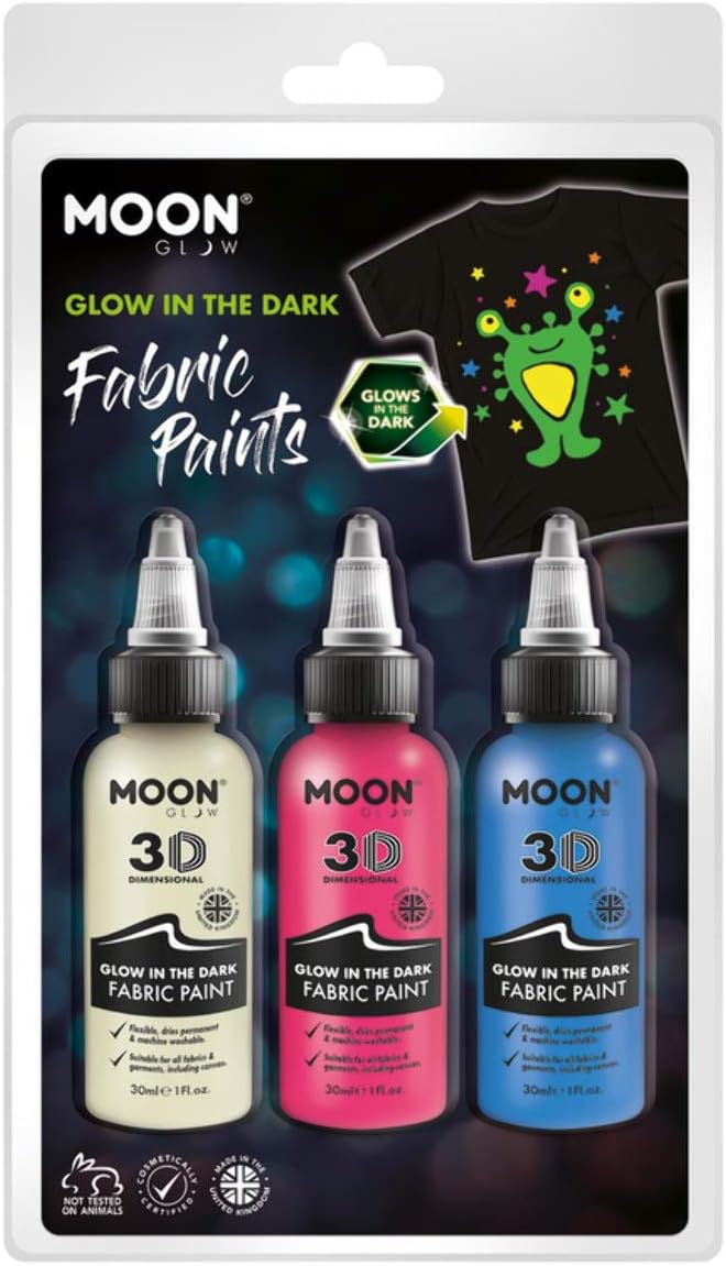 Moon Glow - Glow in The Dark Fabric Paint,